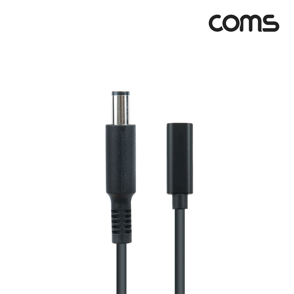 Coms USB 3.1(Type C) 노트북 젠더(PD to DC 7.9/5.0 Dell), 전원 변환, 케이블, 15cm