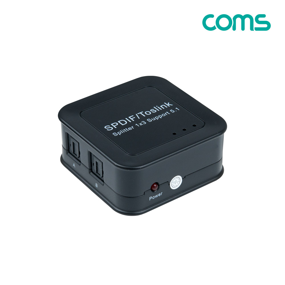 Coms 오디오 광 분배기(1:3) Optical SPDIF/Toslink Splitter