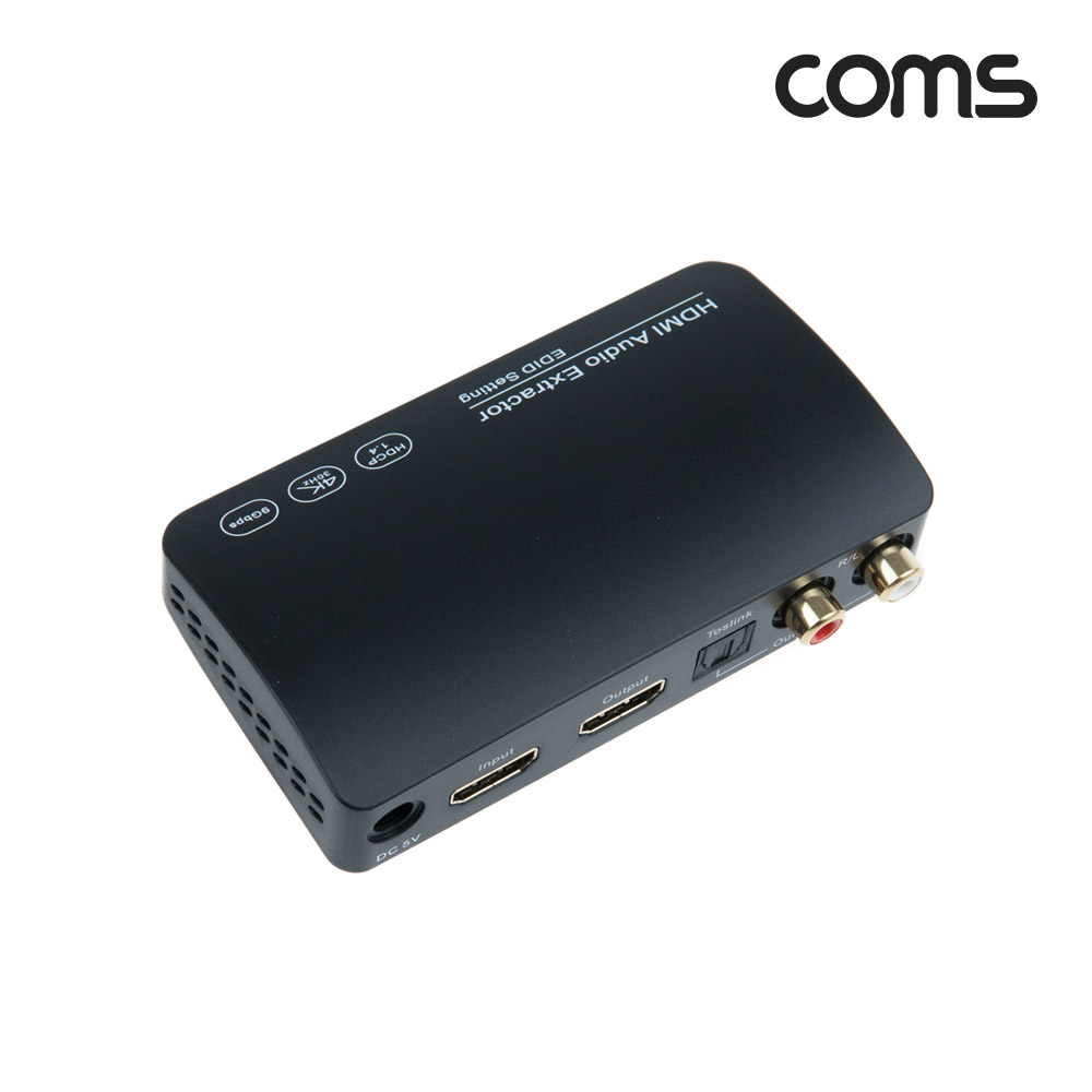 Coms HDMI to HDMI 오디오 컨버터, 4K 30Hz, SPDIF, 오디오 광, 사운드