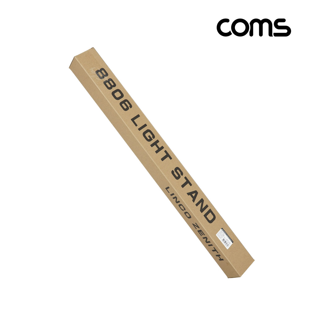 Coms 삼각대, 튼튼한 고급형 삼각대, 3단 높이조절, 마이크, 카메라, 캠코더 거치, 최대 208cm 까지