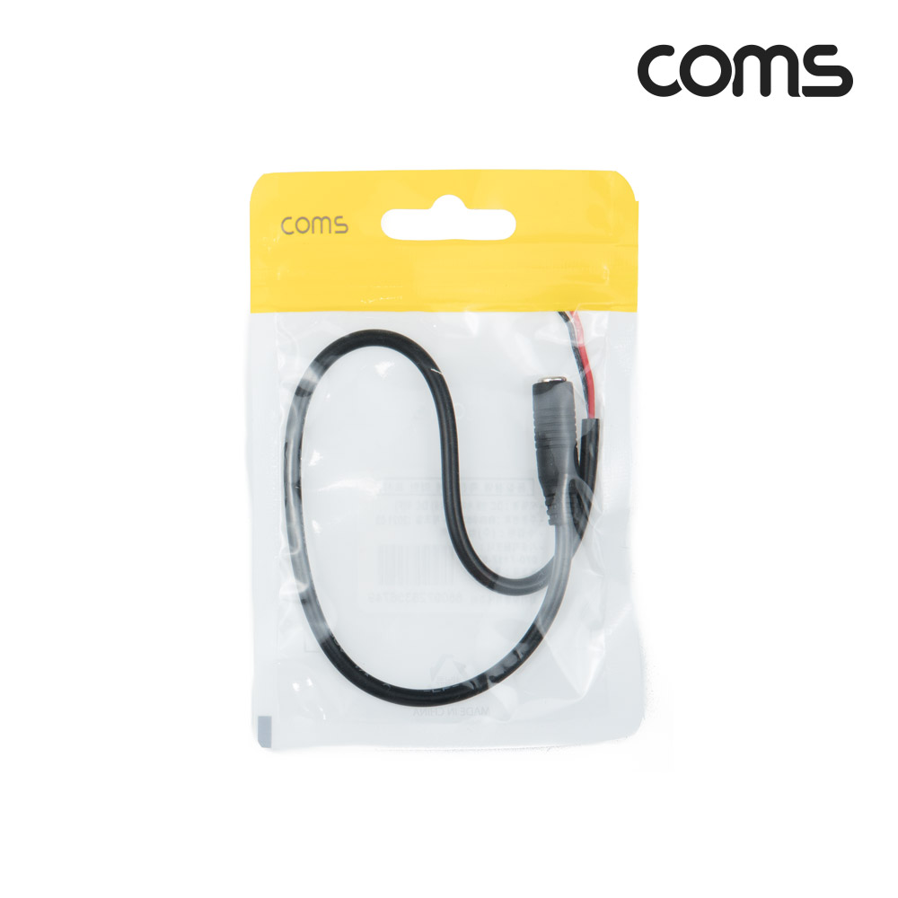 Coms DC 전원 케이블(제작용), DC(Female) 잭, 외경 3.5(내경1.3)
