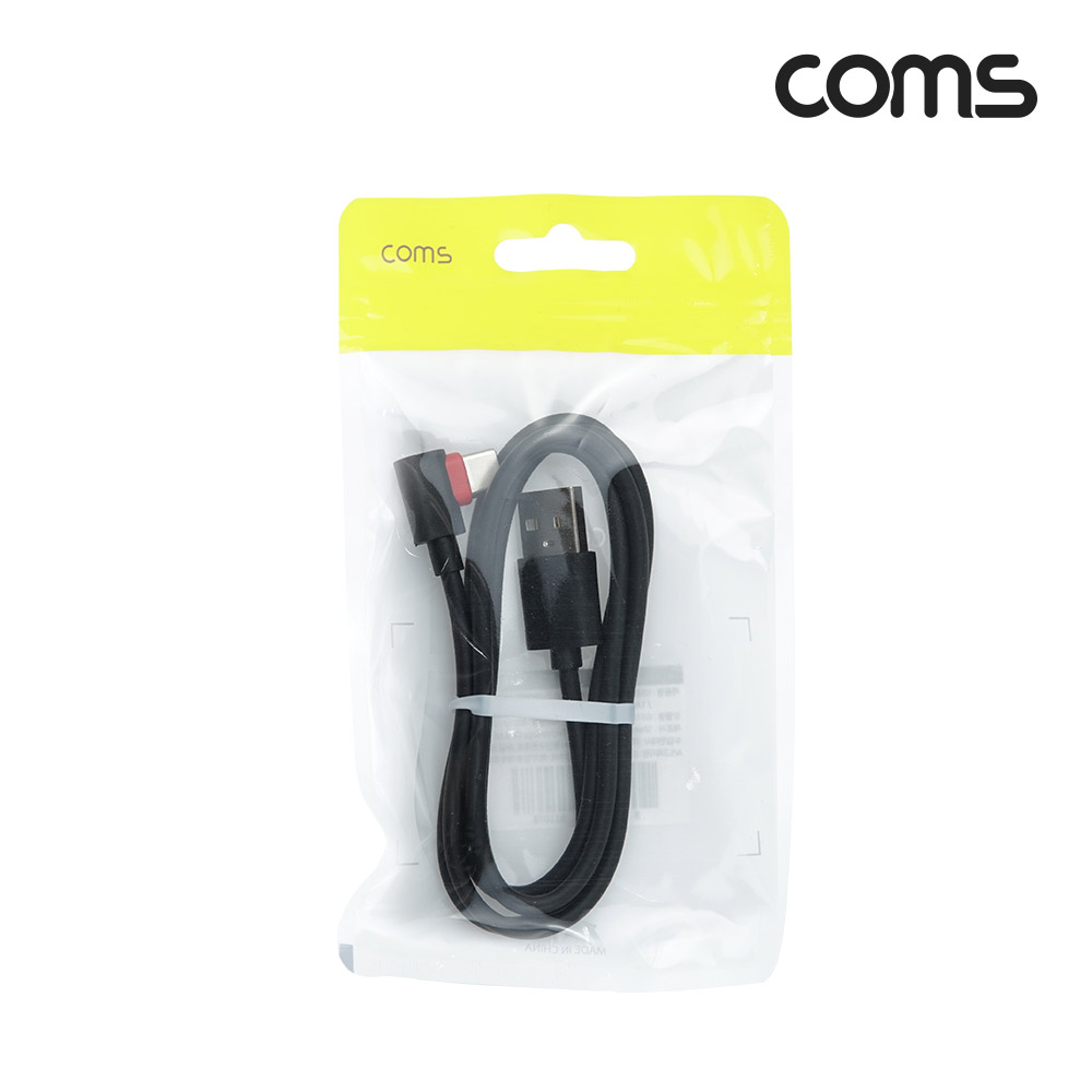 Coms USB 3.1(Type-C) 케이블 1M, 꺾임(꺽임), USB 2.0 A to C타입, 고속충전 및 데이터전송