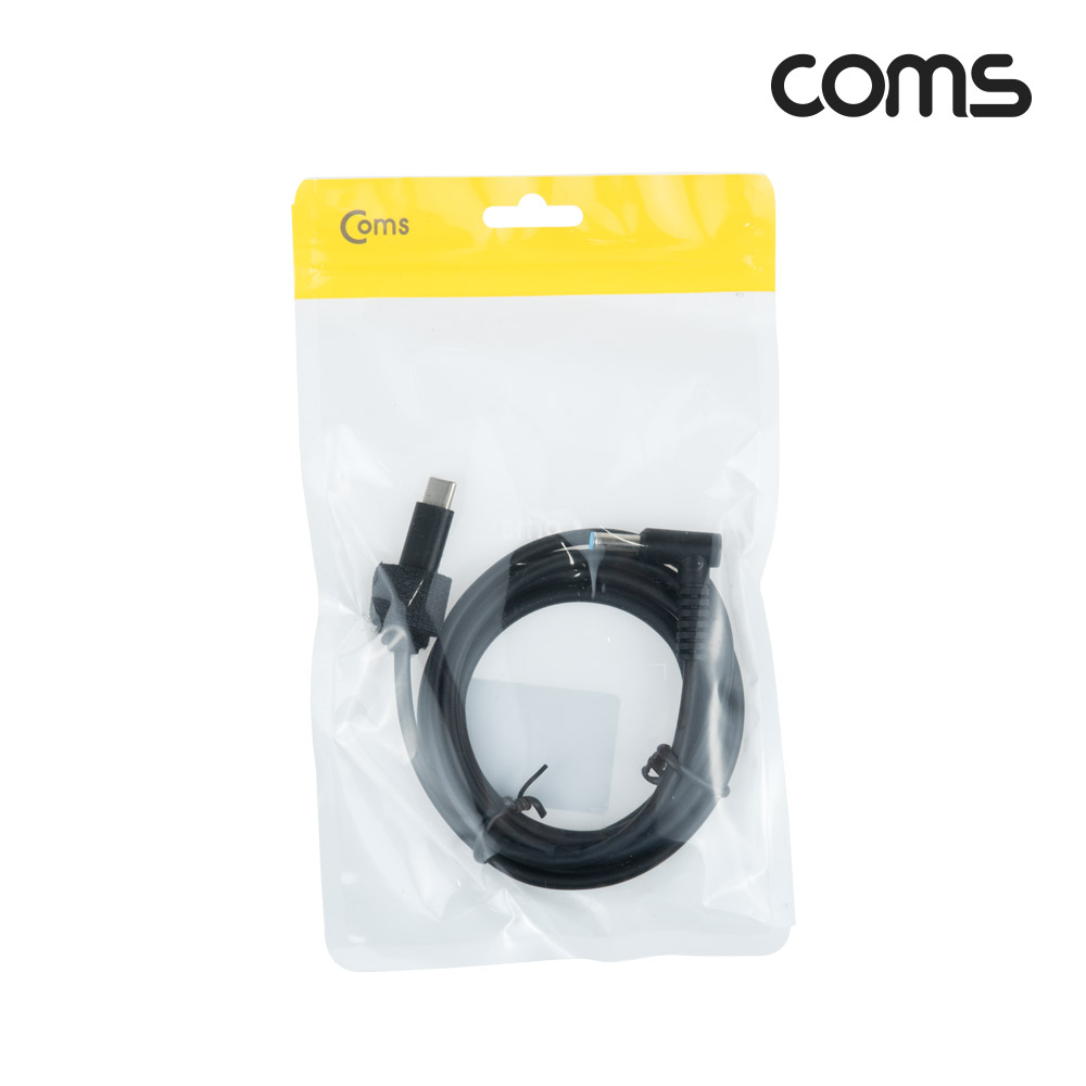 Coms USB 3.1(Type C) 노트북 전원 변환 케이블(PD to DC 4.5/3.0), 충전, 젠더, DC 외경 4.5/내경 3.0, 1.5m