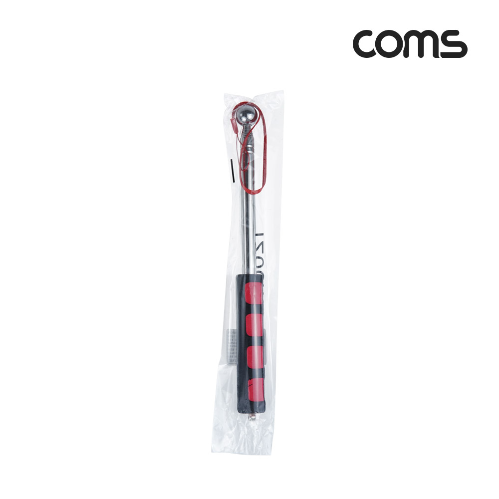 Coms 휴대용 국기 게양봉, 계양, 손목 스트랩, 120cm, 지휘봉 지시봉 깃대 깃발, RED