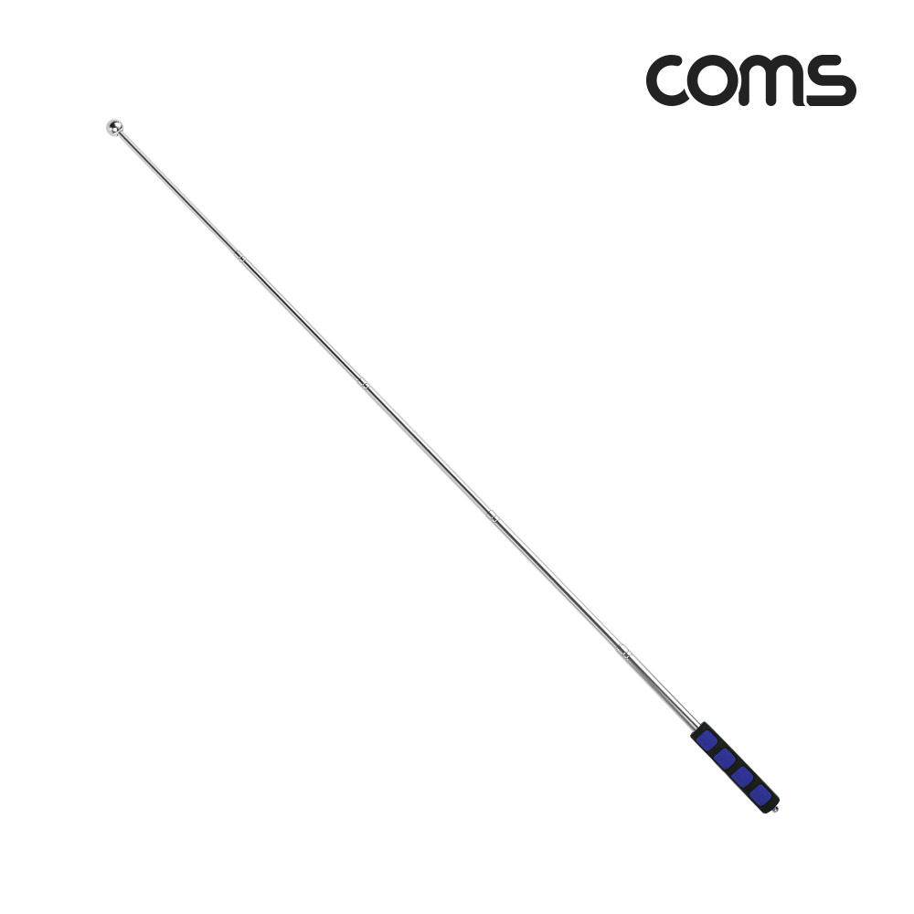 Coms 휴대용 국기 게양봉, 계양, 손목 스트랩, 160cm, 지휘봉 지시봉 깃대 깃발, BLUE