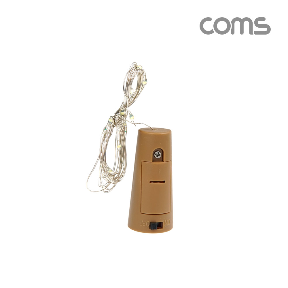 Coms LED 와이어 조명 4color - 코르크 마개형/ 와이어 조명 / 감성 컬러 라이트(색조명), 무드등, 트리 장식 DIY 인테리어 램프