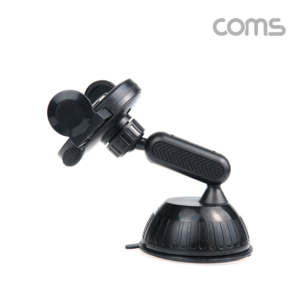 Coms 차량용 스마트폰 거치대 / 자동차 앞유리, 대쉬보드 부착 / 각도 회전 조절 / 흡착식