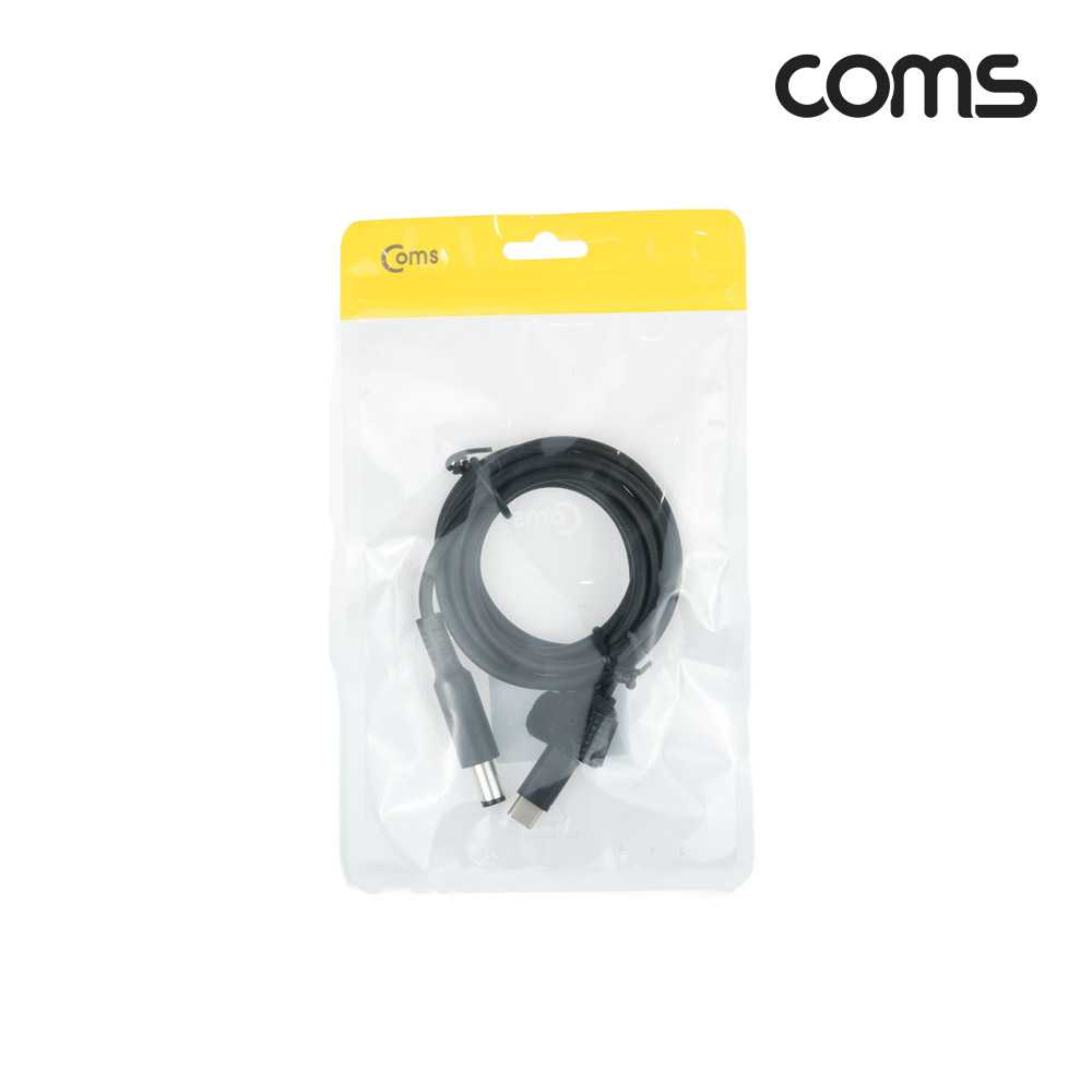 Coms USB 3.1(Type C) 노트북 전원 변환 케이블(PD to DC 7.4/5.0 Dell), 충전, 젠더, DC 외경 7.4/내경 5.0, 1.5m