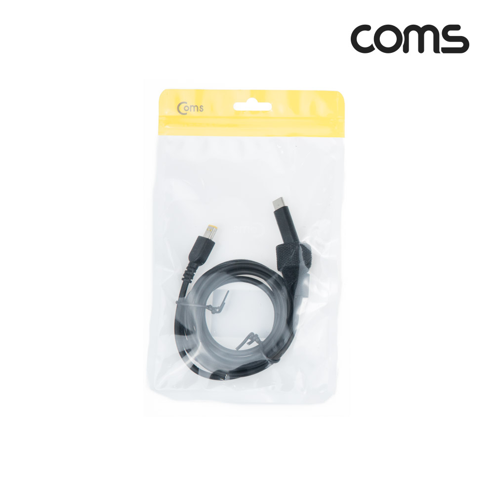 Coms USB 3.1(Type C) 노트북 전원 변환 케이블(PD to DC Lenovo ThinkPad 10 Helix 2), 충전, 젠더, 1.5m