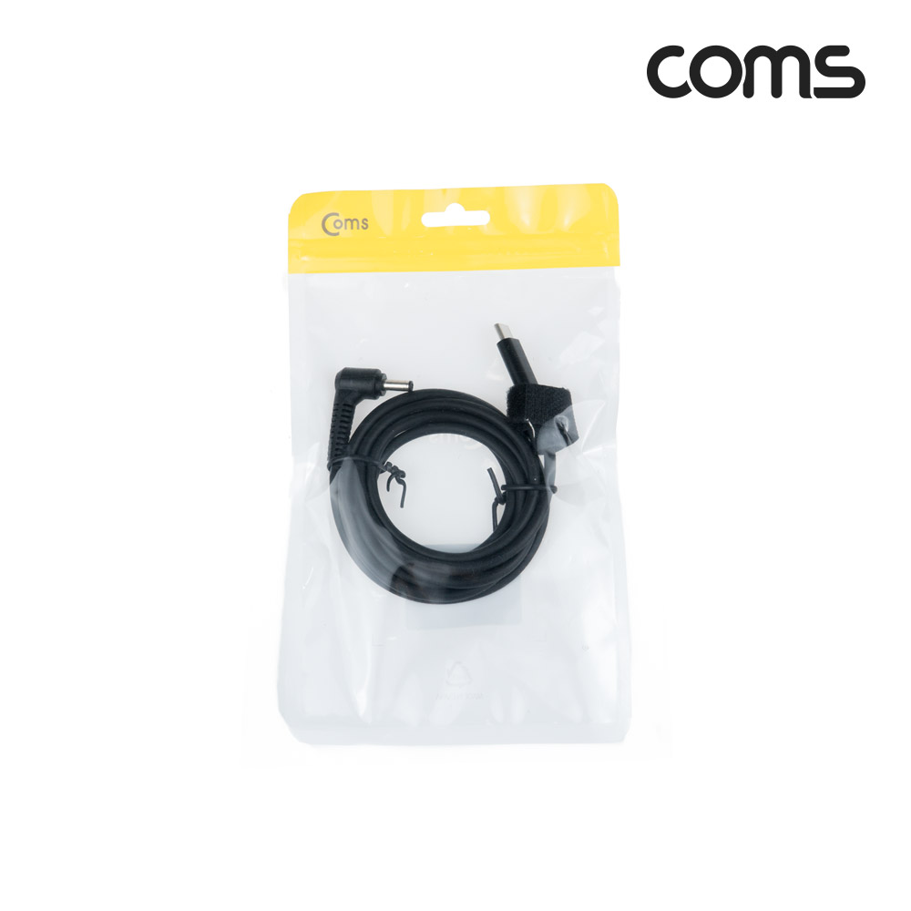 Coms USB 3.1(Type C) 노트북 전원 변환 케이블(PD to DC 4.0/1.35), 충전, 젠더, DC 외경 4.0/내경 1.35, 1.5m
