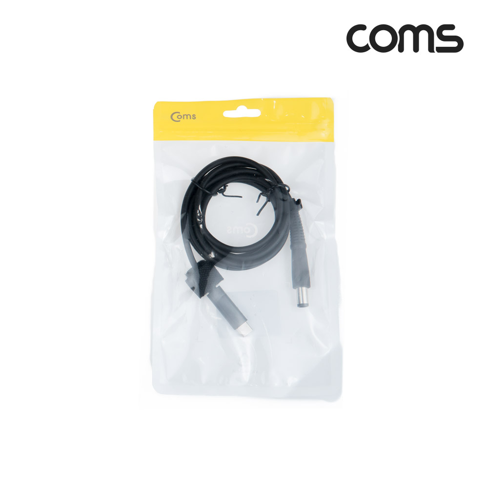 Coms USB 3.1(Type C) 노트북 전원 변환 케이블(PD to DC 7.4/5.0), 충전, 젠더, DC 외경 7.4/내경 5.0, 1.5m