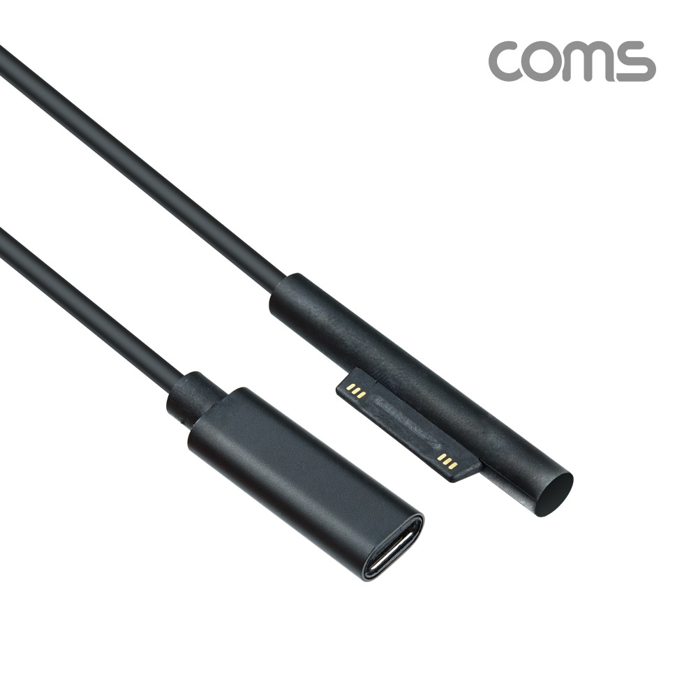 Coms 서피스 전용 충전 케이블, USB 3.1 (Type C) 변환, microsft surface 충전, 마그네틱 자석, 15cm
