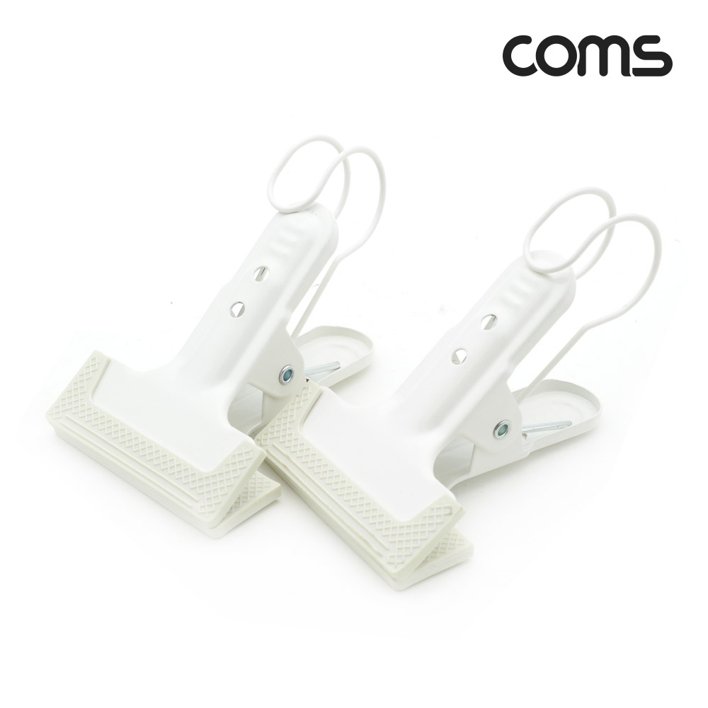 Coms 스튜디오 촬영용 배경지 거치 집게 2개입 / 다용도 / 강력 고정