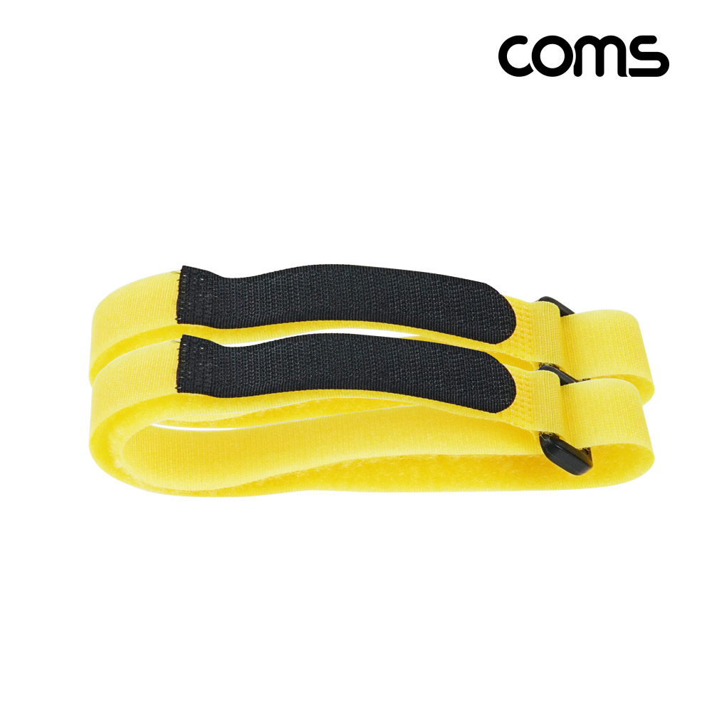 Coms 벨크로 타이, 케이블 타이, 두께 2cm x 길이 50cm, 케이블 묶음, 찍찍이