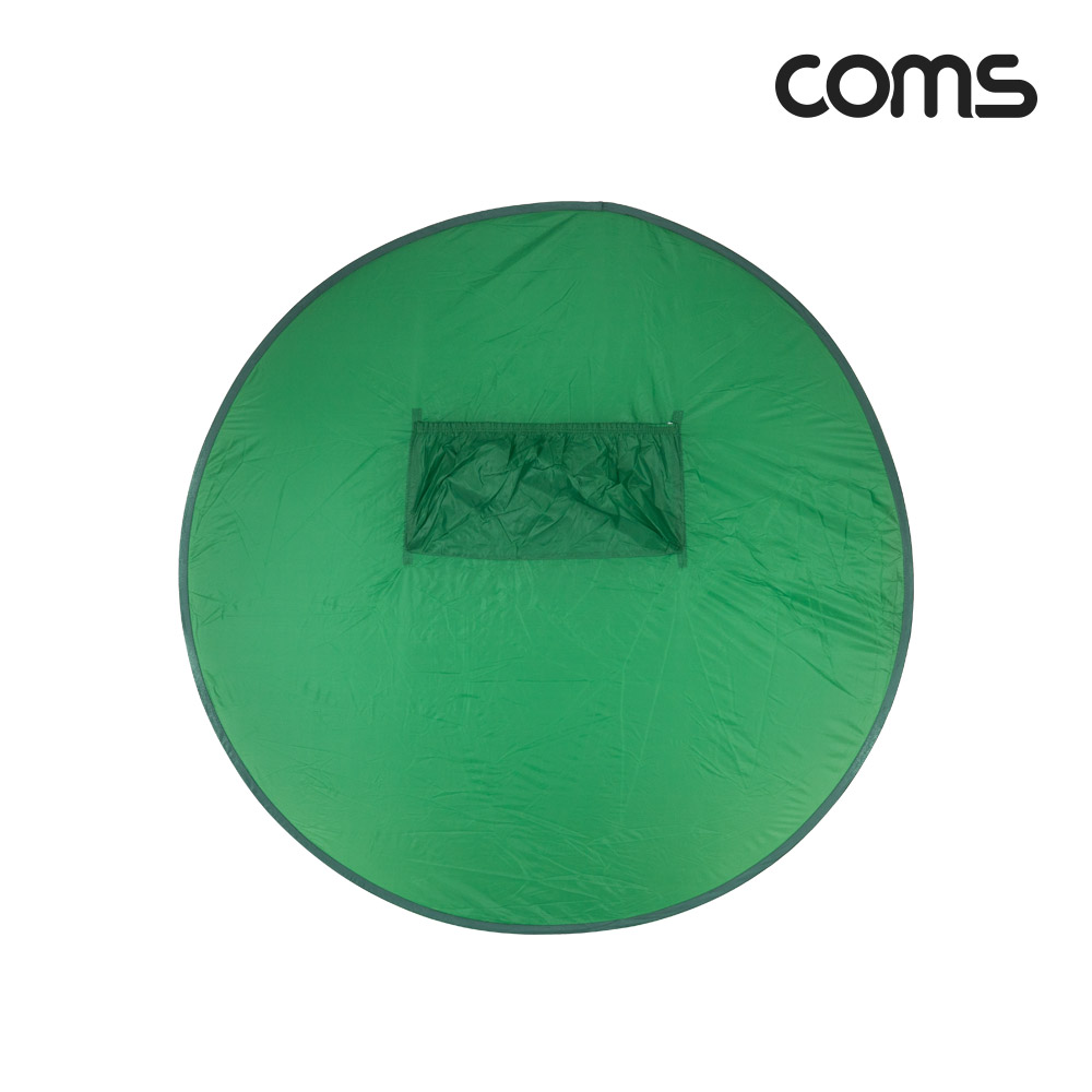 Coms 원터치 크로마키 스크린 배경천(중형), 1인 방송, 촬영용, 그린