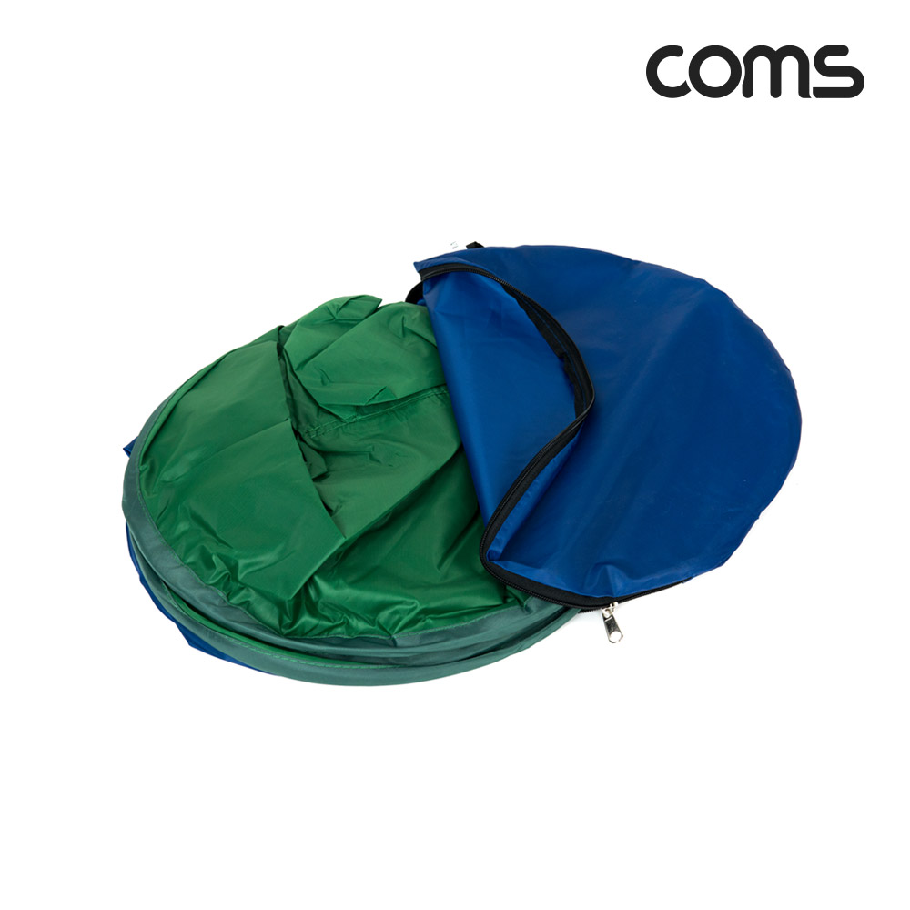 Coms 원터치 양면 크로마키 스크린 배경천(소형), 1인 방송, 촬영용, 그린/블루