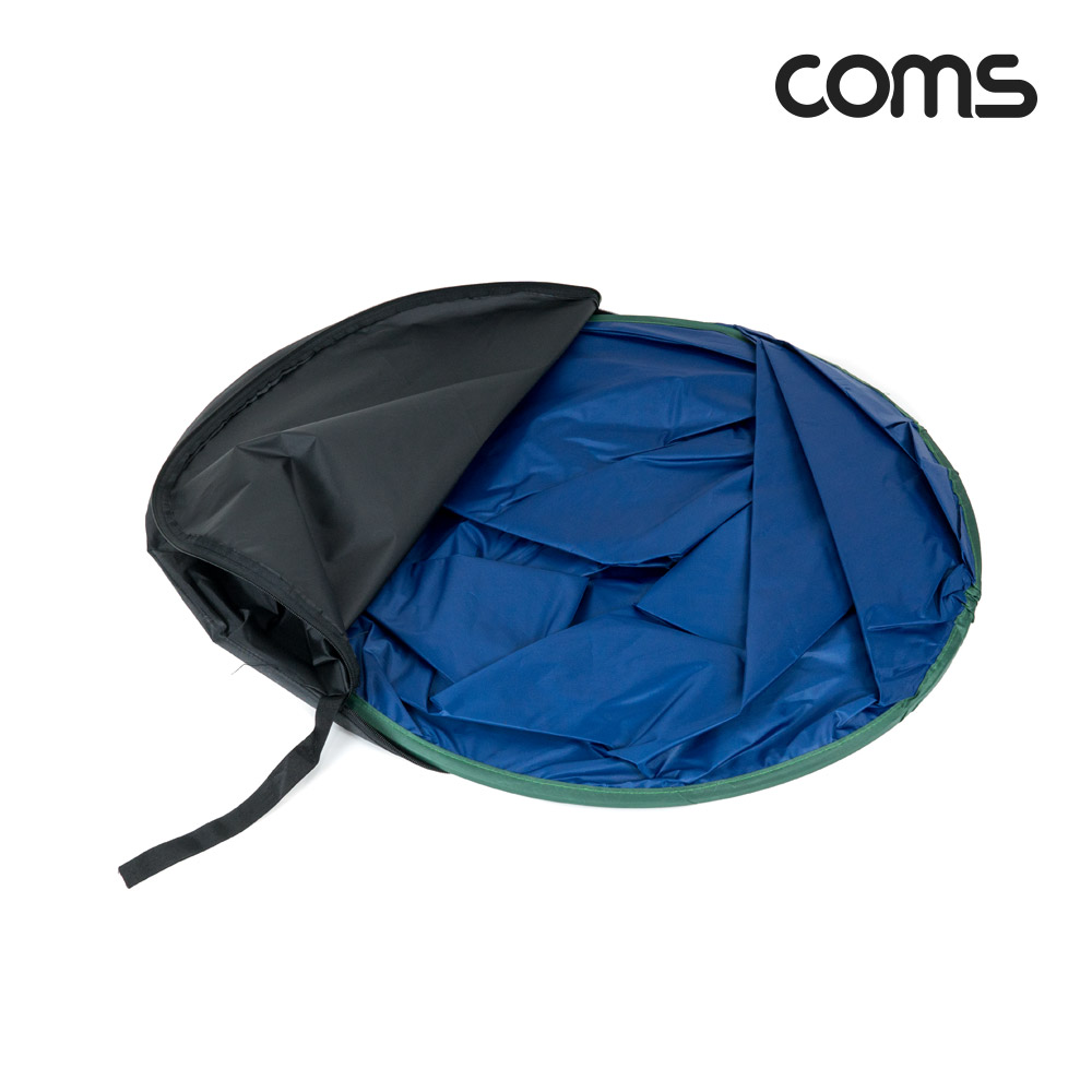 Coms 원터치 양면 크로마키 스크린 배경천(대형), 1인 방송, 촬영용, 그린/블루