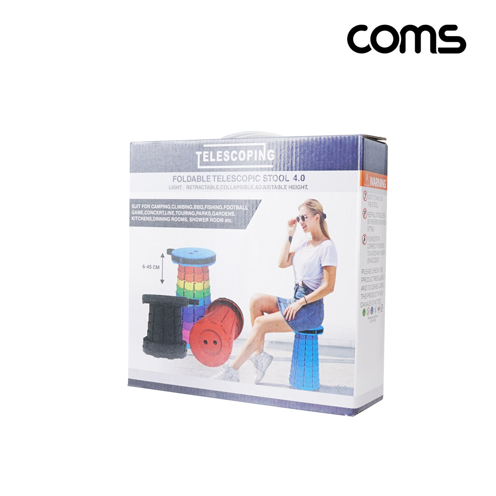 Coms 폴딩형 의자, 접이식 의자, 홀딩, 캠핑 여행 낚시 바베큐 하이킹, 간이의자, 휴대용