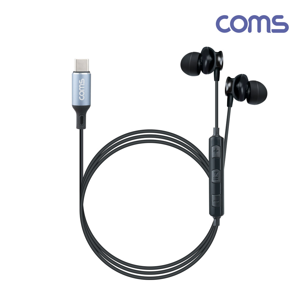 Coms C타입 스마트폰 음성변조 이어폰, USB 3.1(Type C), 다기능 효과음, 박수, 웃음, 리모컨 조절, 4가지 음성변조 기능, 5가지 사운드(국내스마트폰 사용가능 - 갤럭시)