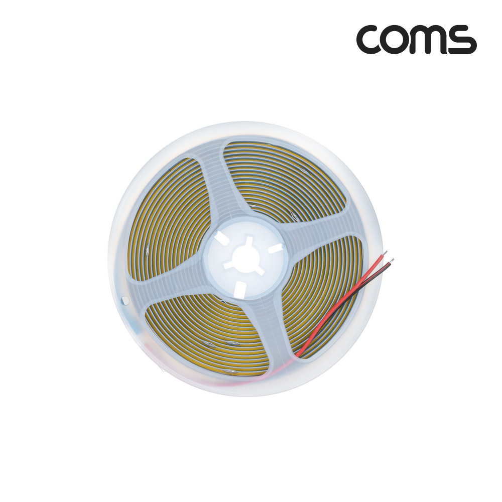 Coms LED 슬림형(줄/띠형), DC 24V, DC전원, 초고휘도 슬림형 LED바/5M, Yellow, DIY 램프, LED 다용도 리폼 기판 교체