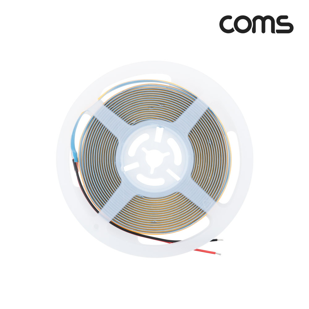 Coms LED 슬림형(줄/띠형), DC 12V, DC전원, 초고휘도 슬림형 LED바/5M, Yellow, DIY 램프, LED 다용도 리폼 기판 교체