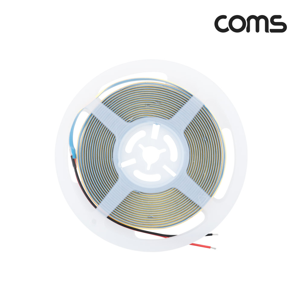 Coms LED 슬림형(줄/띠형), DC 12V, DC전원, 초고휘도 슬림형 LED바/5M, White, DIY 램프, LED 다용도 리폼 기판 교체