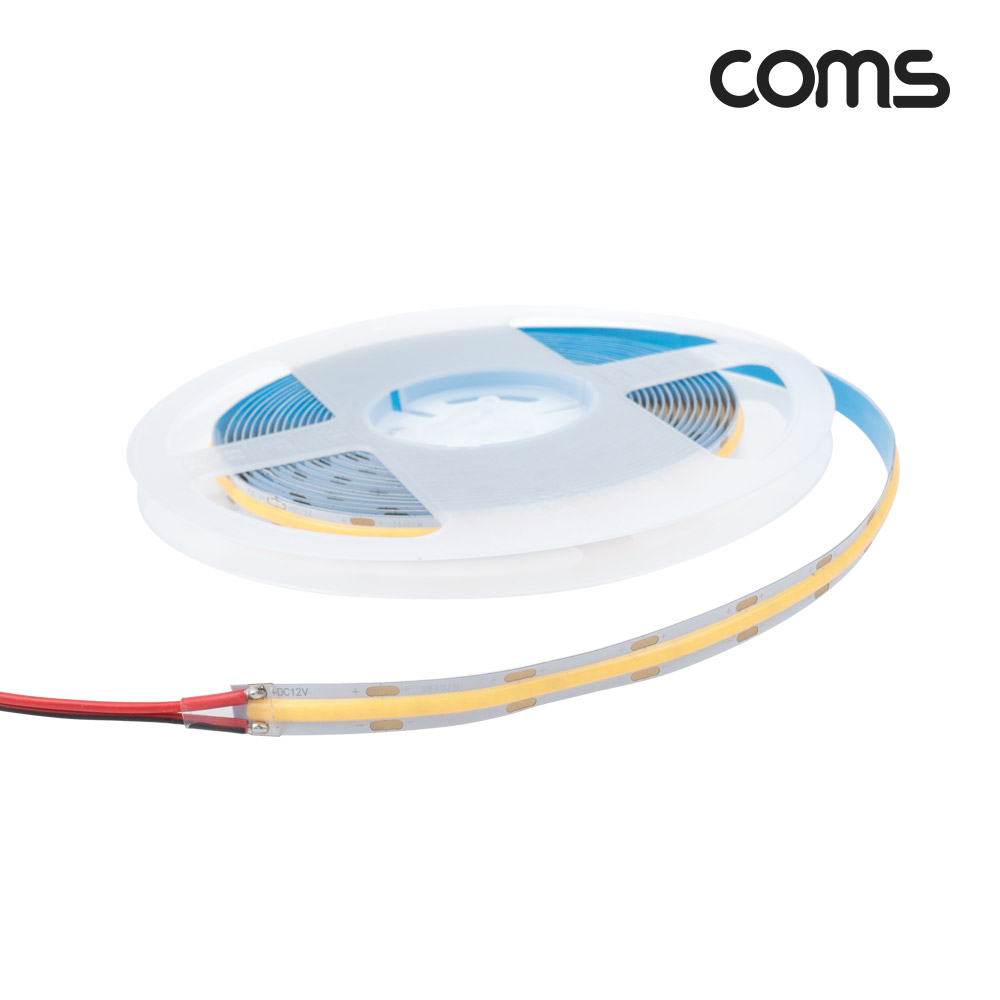 Coms LED 슬림형(줄/띠형), DC 12V, DC전원, 초고휘도 슬림형 LED바/5M, White, DIY 램프, LED 다용도 리폼 기판 교체