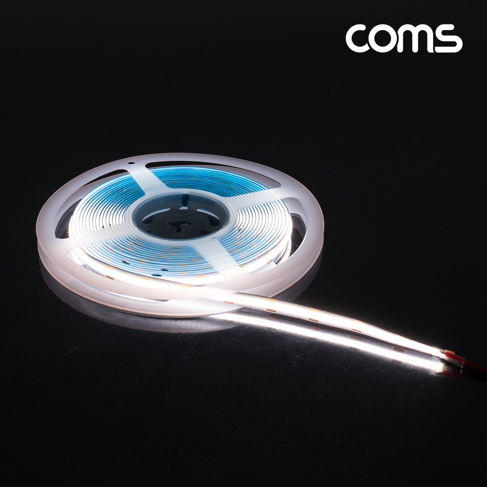 Coms LED 슬림형(줄/띠형), DC 12V, DC전원, 초고휘도 슬림형 LED바/5M, White, DIY 램프, LED 다용도 리폼 기판 교체