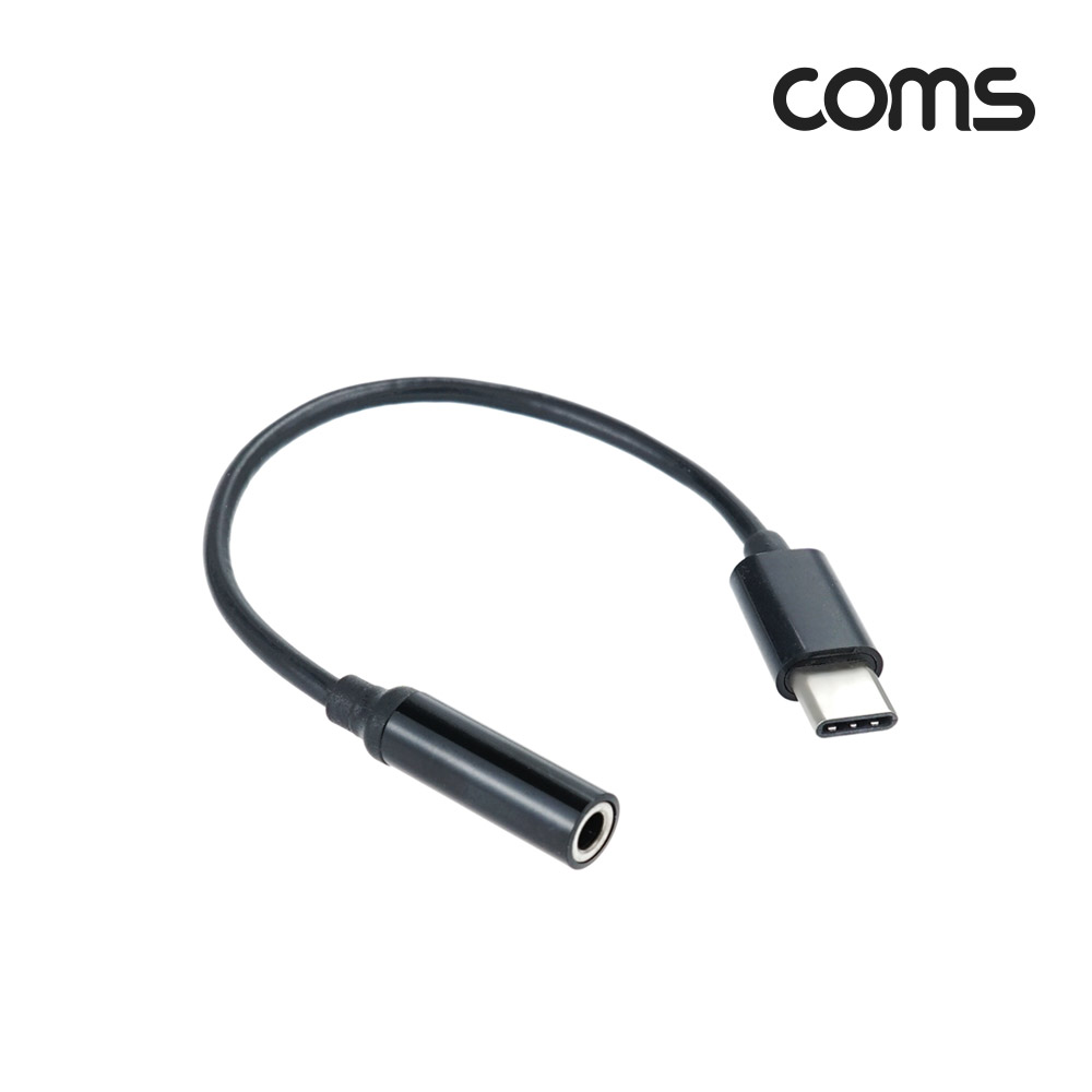 Coms USB 3.1(Type C) to 3.5mm AUX 케이블 젠더, C타입 M to 3.5mm AUX 스테레오 4극 F, 이어폰 젠더, 화웨이, 샤오미 전용(국내폰 사용불가)