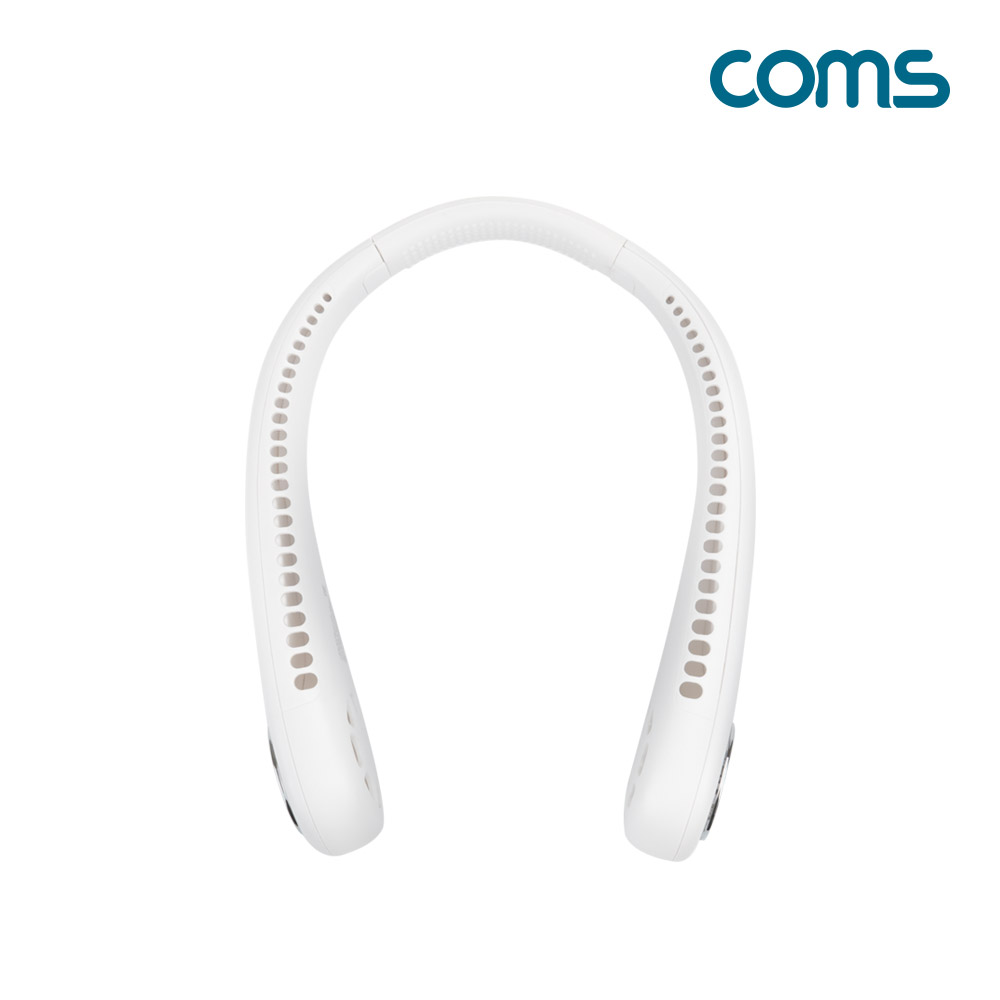 Coms 넥밴드 선풍기, 무선 선풍기, 날개없는 선풍기, 목풍기, 핸즈프리, 야외용, 휴대용, 캠핑용, 레저용, 일상용, 낚시용