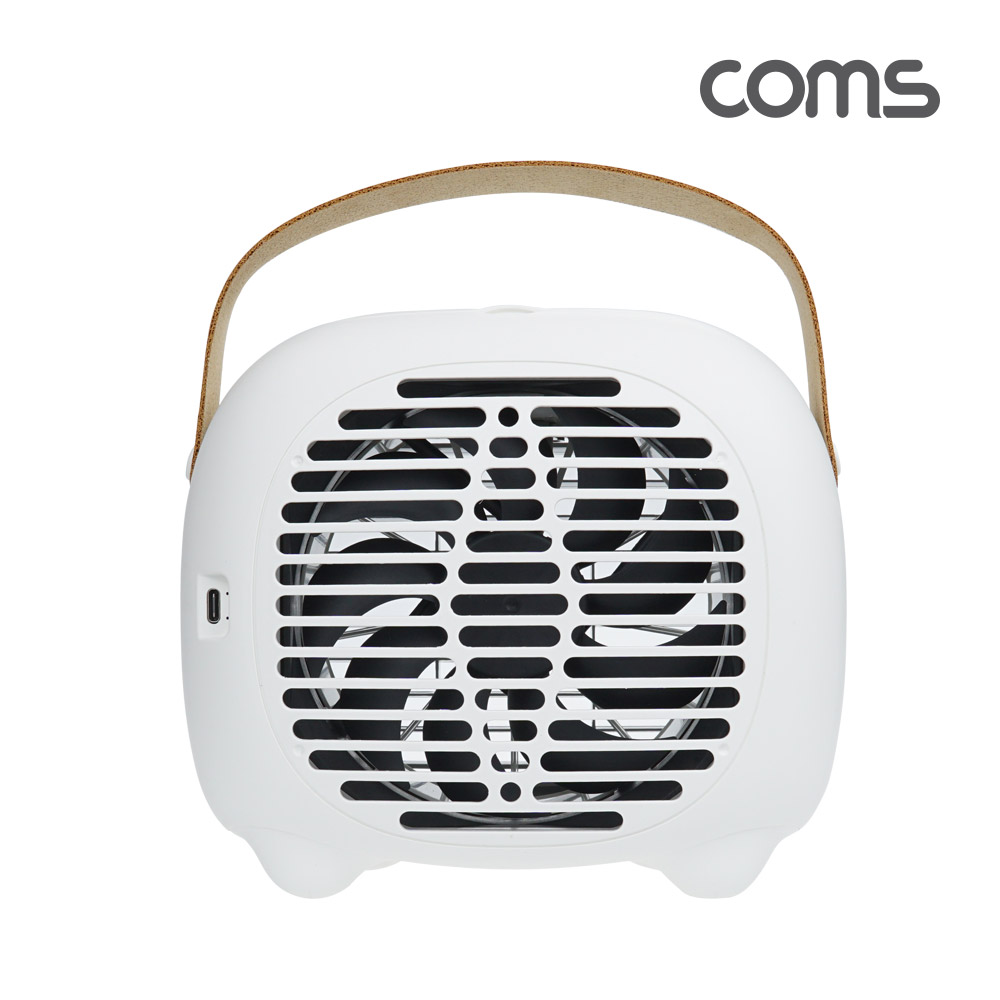 coms 미니 가습 선풍기, mini, 가습기, 가정용 휴대용 탁상용, USB 미스트 선풍기