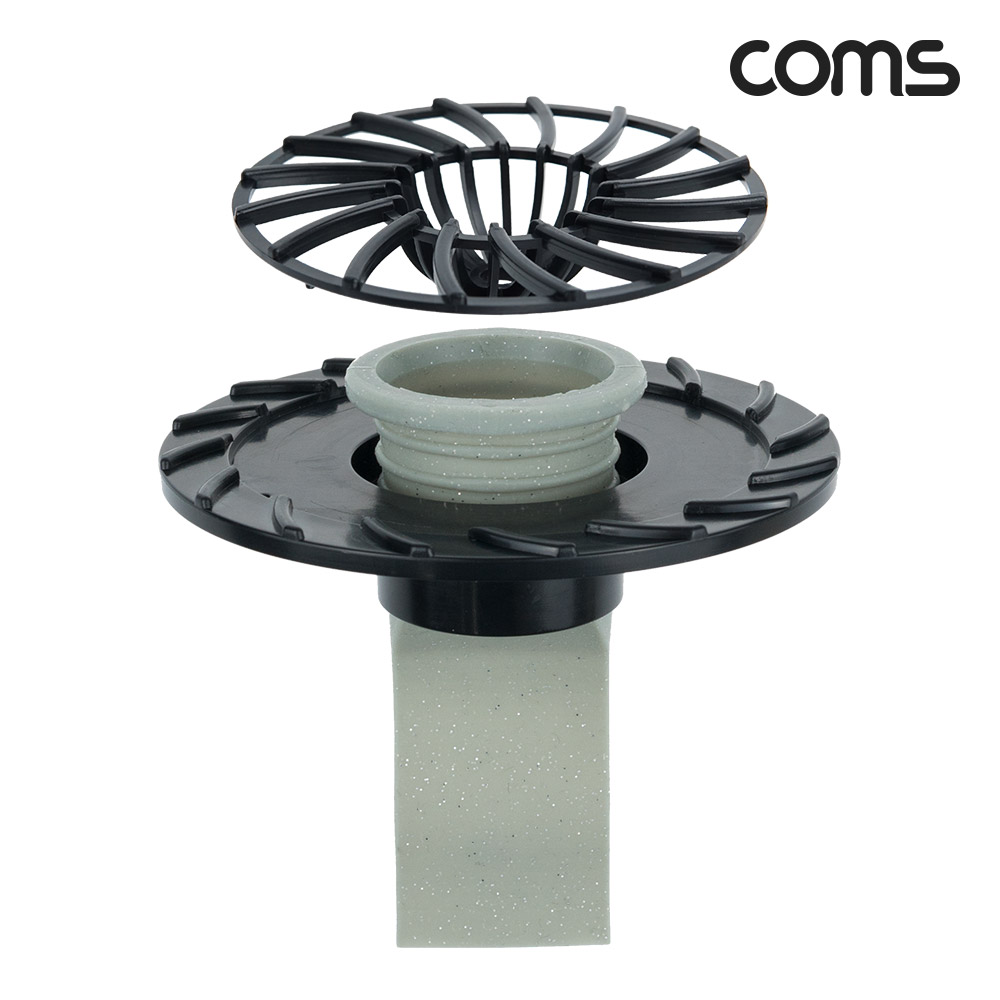 Coms 하수구 냄새차단 은 고무트랩 화장실용 배수구 악취차단 벌레차단 역류방지 순은분말Ag첨가