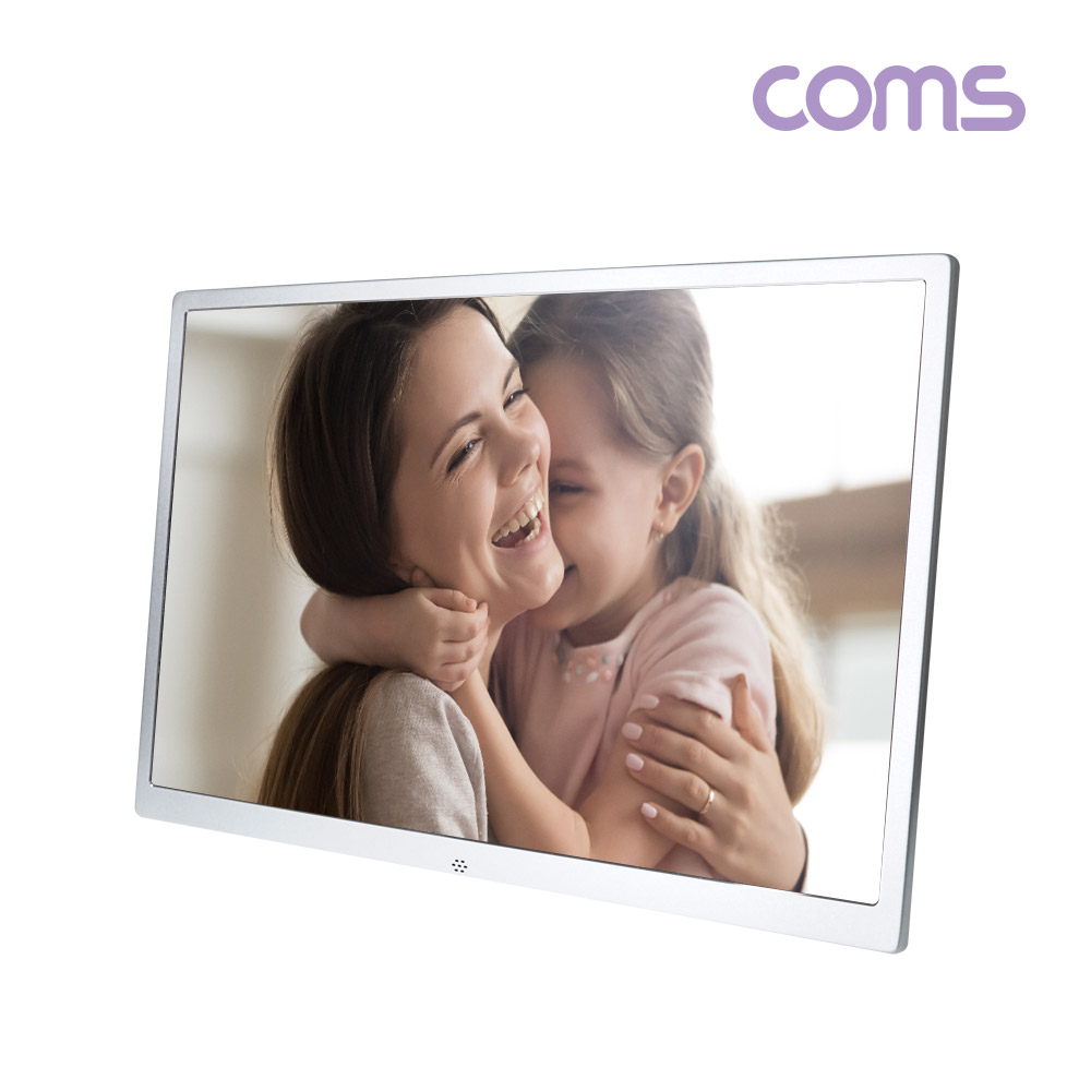 Coms 17형 스마트 디지털 액자(HD급 해상도, 동영상, 시계, 달력), HDMI 입력지원, 전자액자