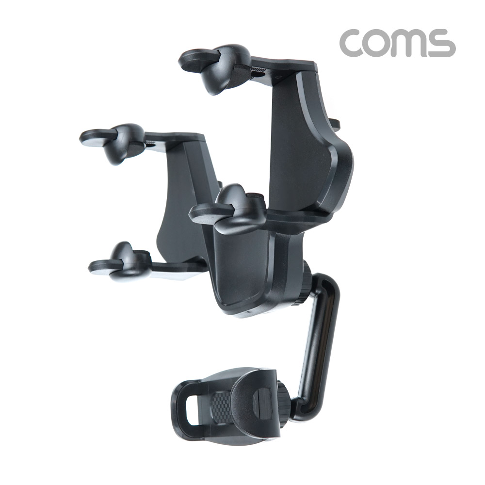 Coms 차량용 스마트폰 거치대 / 자동차 백미러 룸미러 고정 / 각도 회전 조절