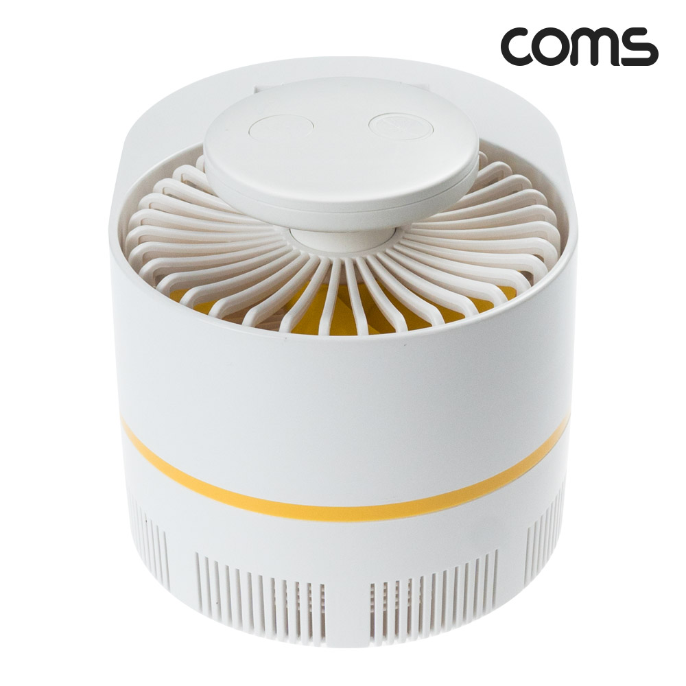 Coms 모기트랩 선풍기 저소음, 모기퇴치 모기포충기 모기포집 탁상용 접이식