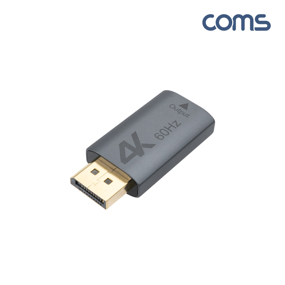 Coms 디스플레이 포트 컨버터, 4K@60Hz, DP(M)/HDMI(F), DisplayPort, 젠더