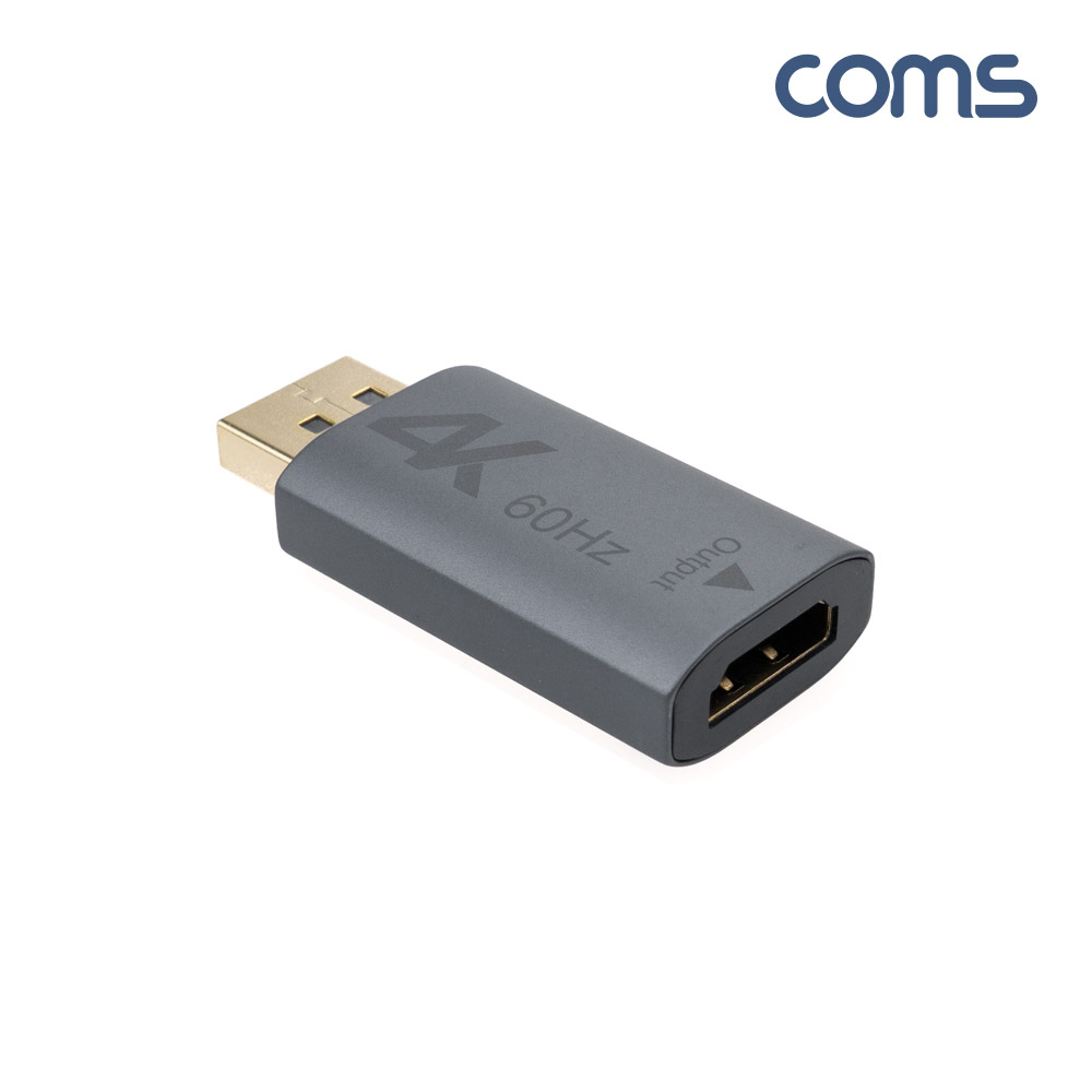 Coms 디스플레이 포트 컨버터, 4K@60Hz, DP(M)/HDMI(F), DisplayPort, 젠더