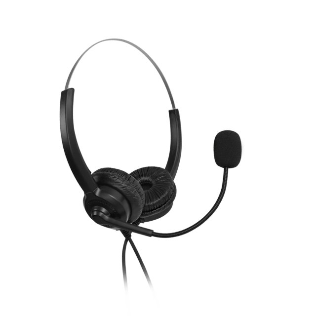 Coms 나비 생활 헤드셋 Black NV89-HDS10 어학연습 화상수업 화상회의 화상통화 콜센터 게임