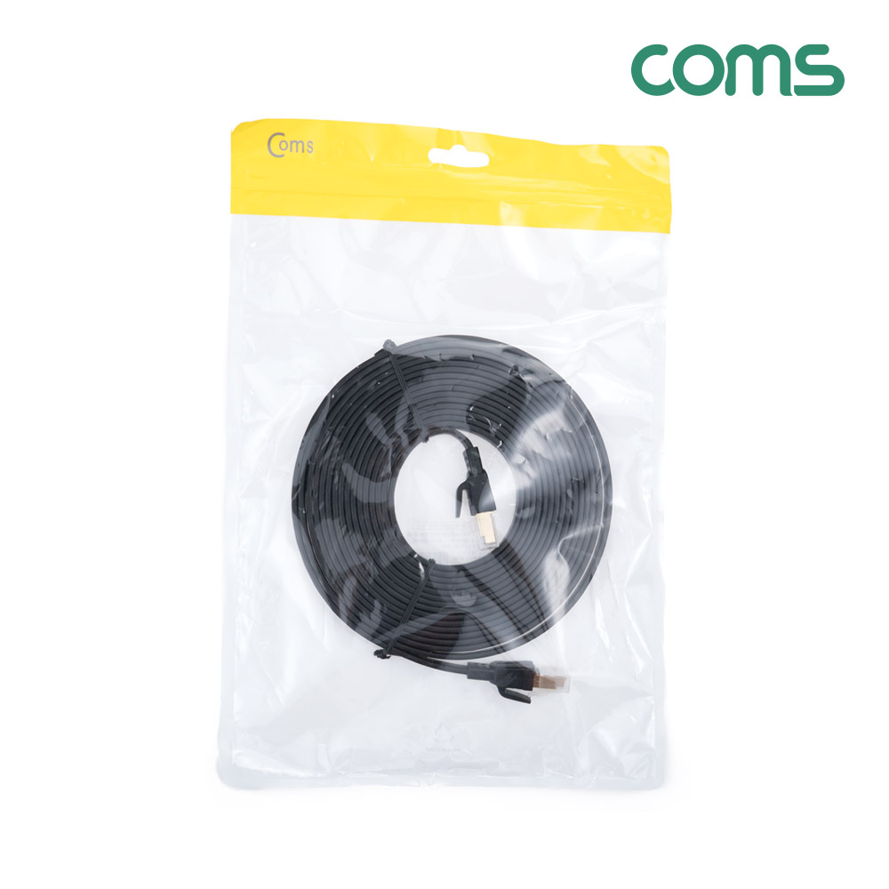 Coms 랜케이블(Direct/플랫/Cat 8) 5M / 기가비트 / LAN / 40Gbps / 24AWG / 랜선 / RJ45 / 8P8C