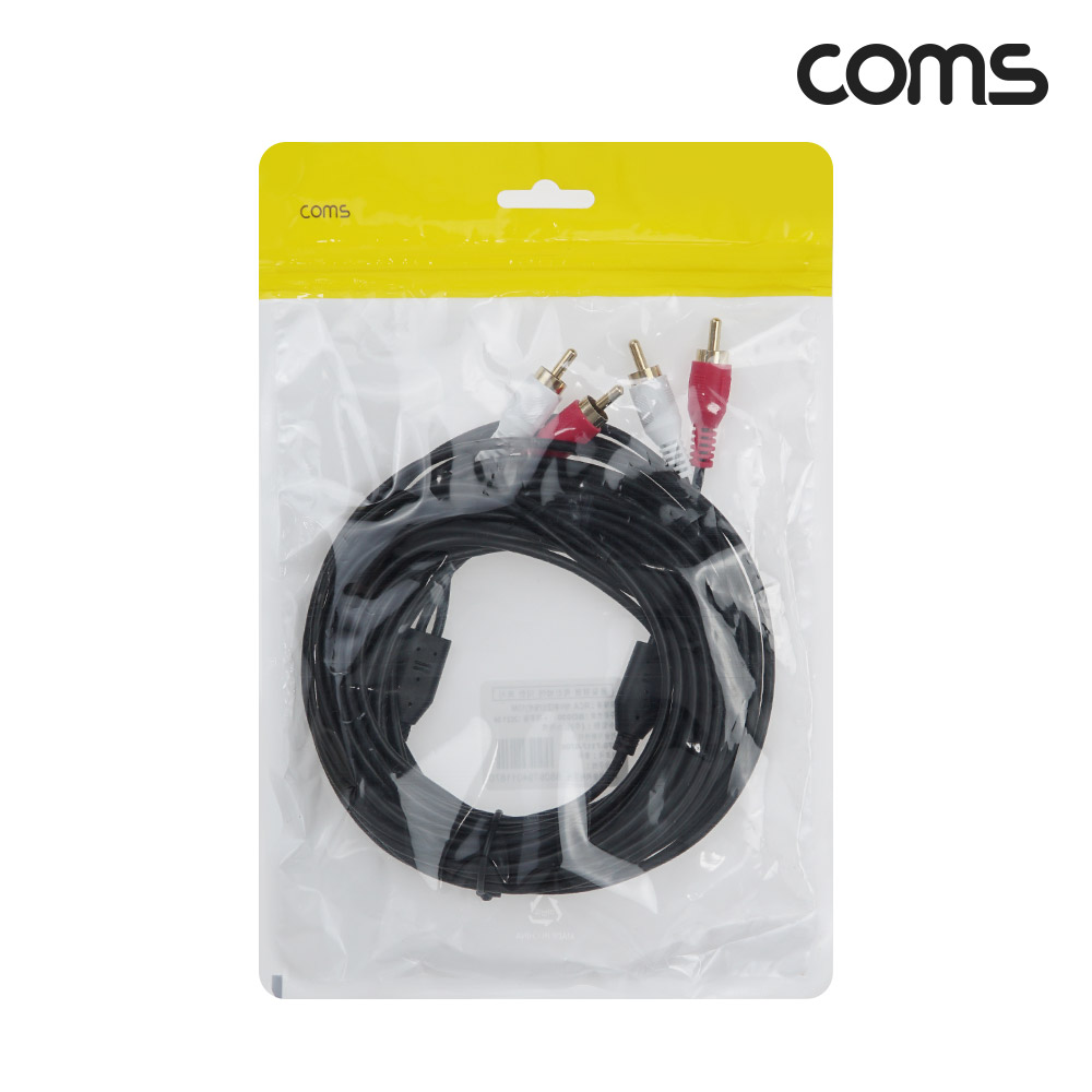 Coms RCA 2선 케이블 10m, 2RCA M to M