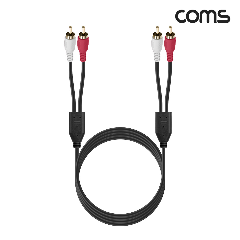 Coms RCA 2선 케이블 1.5m, 2RCA M to M