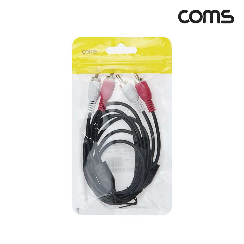 Coms RCA 2선 케이블 1.5m, 2RCA M to M