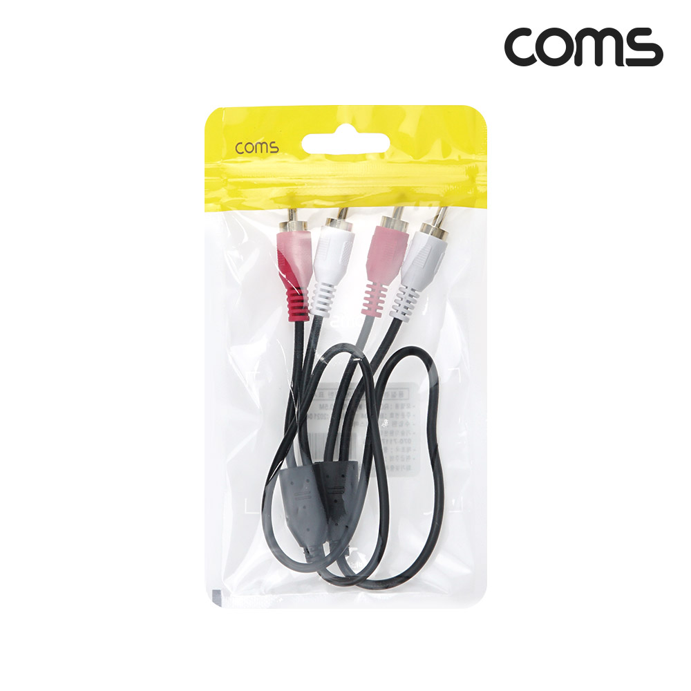 Coms RCA 2선 케이블 50cm, 2RCA M to M