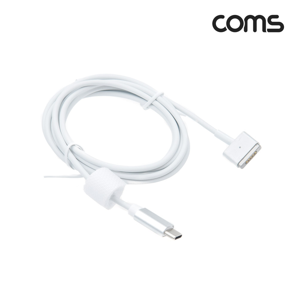 Coms USB 3.1 (Type C) M to 구형 노트북 마그네틱 충전 전원 케이블 1.8m, T형, 65-85W, PD 변환