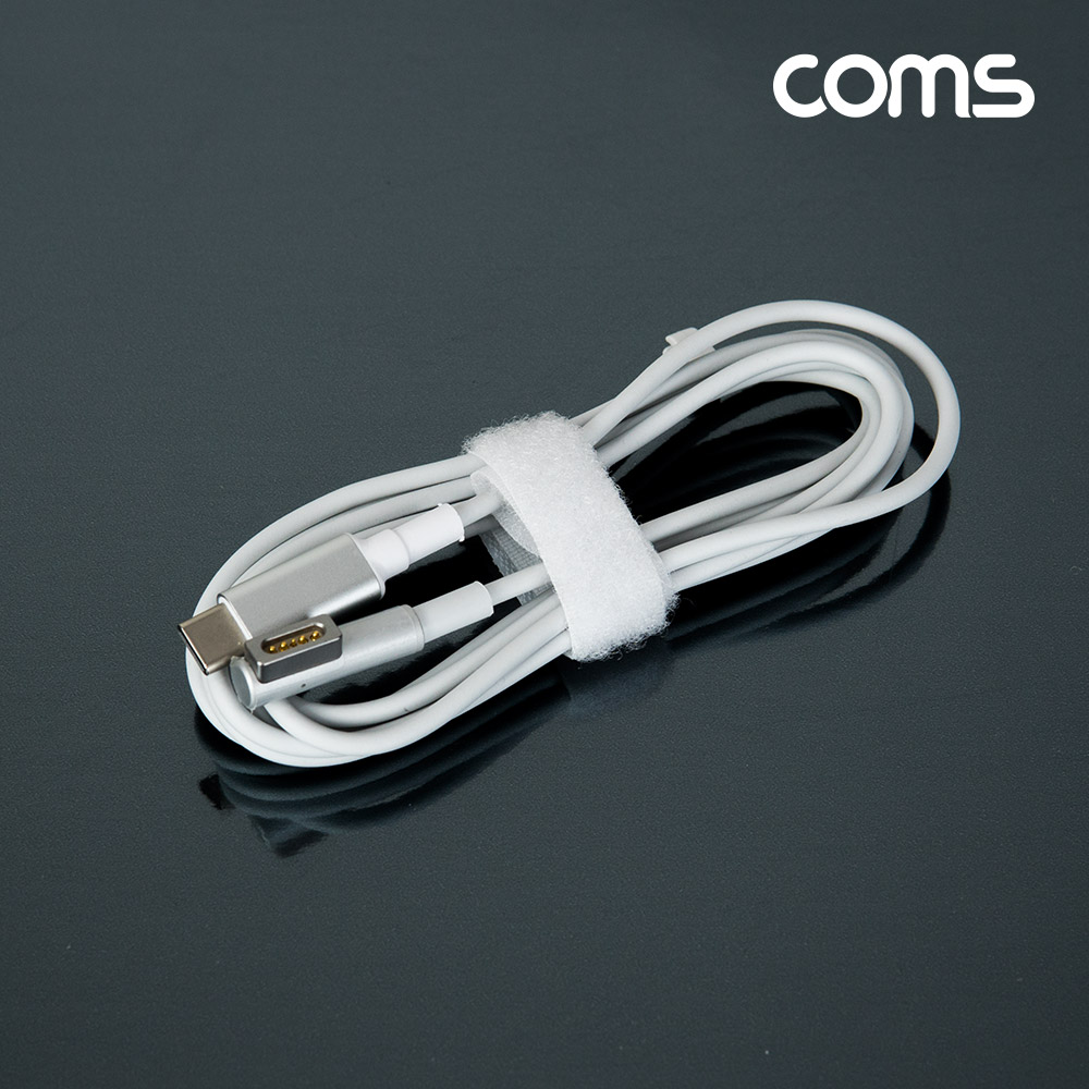 Coms USB 3.1 (Type C) M to 구형 노트북 마그네틱 충전 전원 케이블 1.8m, F형, 100W, PD 변환