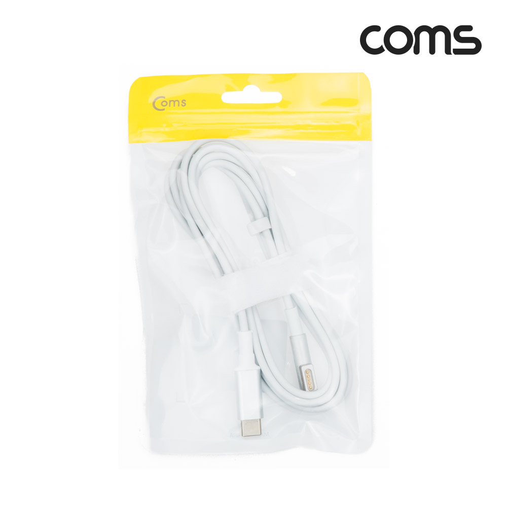 Coms USB 3.1 (Type C) M to 구형 노트북 마그네틱 충전 전원 케이블 1.8m, F형, 100W, PD 변환