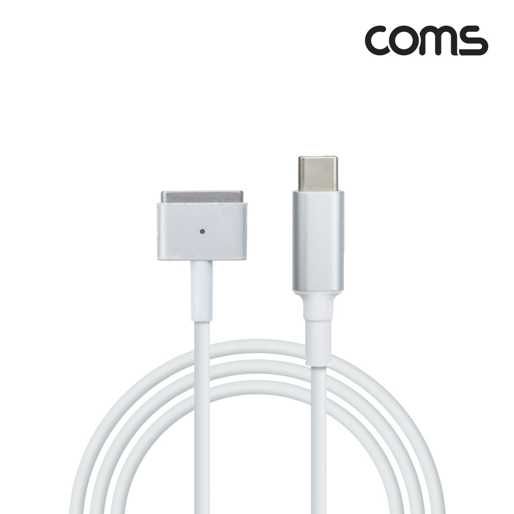 Coms USB 3.1 (Type C) M to 구형 노트북 마그네틱 충전 전원 케이블 1.8m, T형, 100W, PD 변환