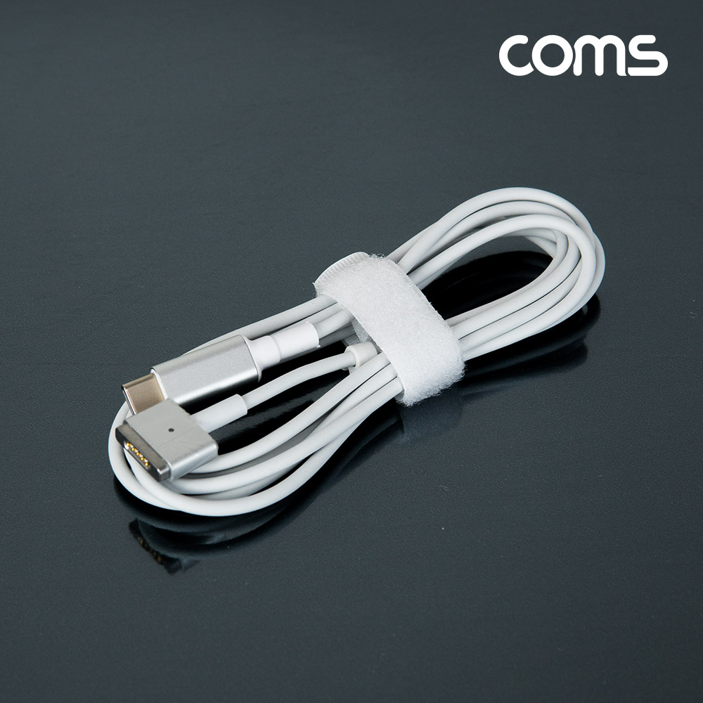 Coms USB 3.1 (Type C) M to 구형 노트북 마그네틱 충전 전원 케이블 1.8m, T형, 100W, PD 변환