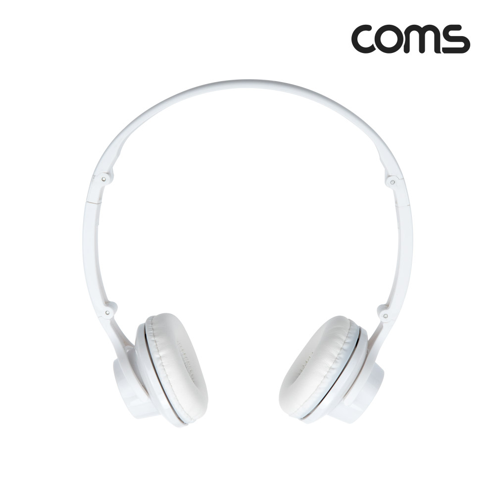 Coms 접이식 스마트폰 헤드셋 AUX 스테레오 3.5mm 유선 1.2M