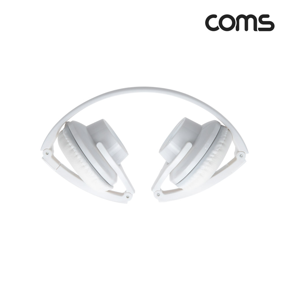 Coms 접이식 스마트폰 헤드셋 AUX 스테레오 3.5mm 유선 1.2M